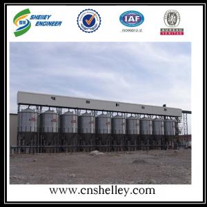 60噸60度錐底全熱鍍鋅裝配式飼料倉(cāng)