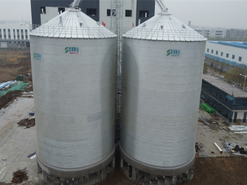 2-3000T玉米存儲用裝配式鍍鋅鋼板倉項(xiàng)目